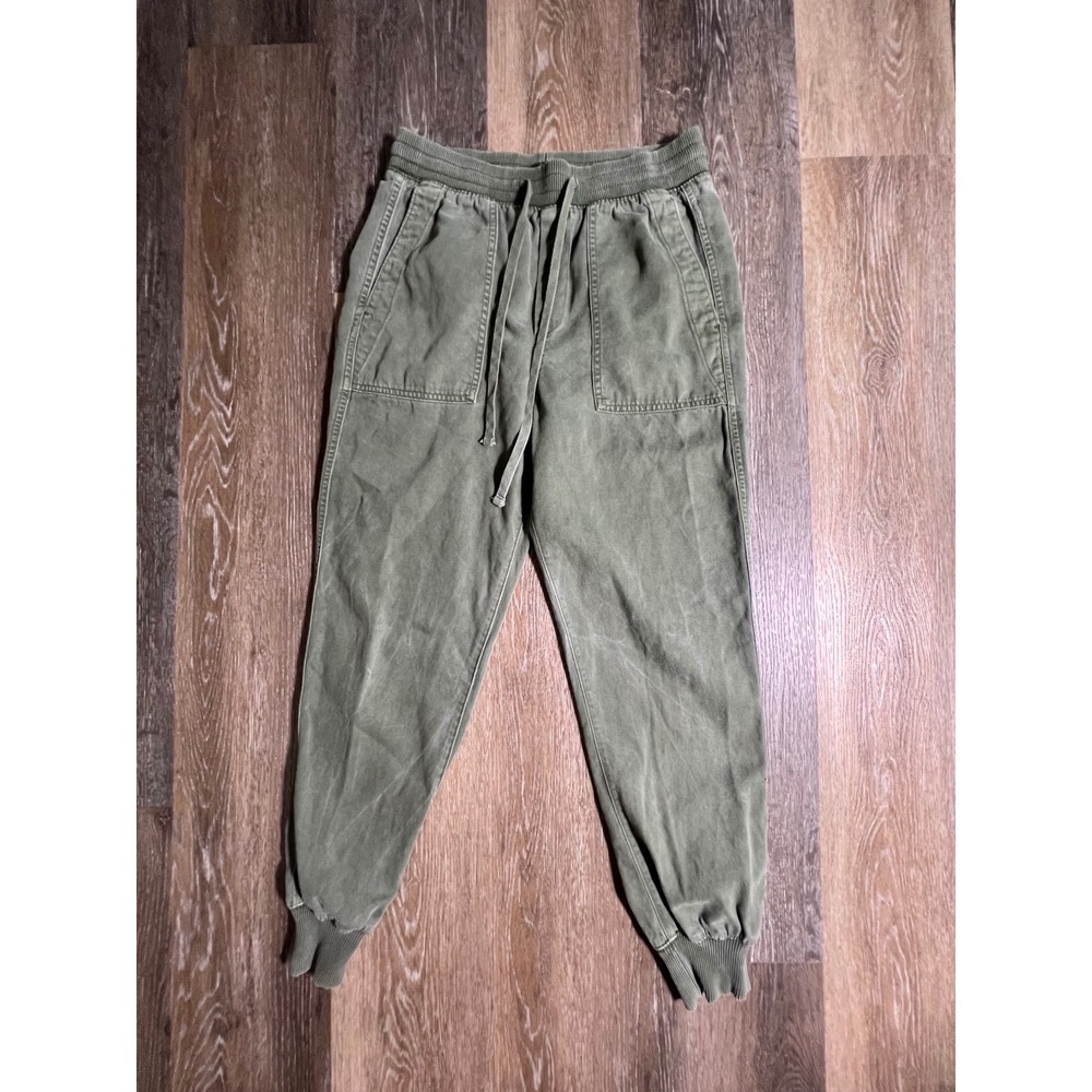 GAP‎ Utility Joggers Womens XS Olive Green Drawstring Elastic Waist Pockets